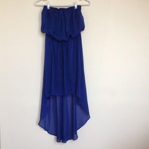 A’GACI Strapless High Low Dress